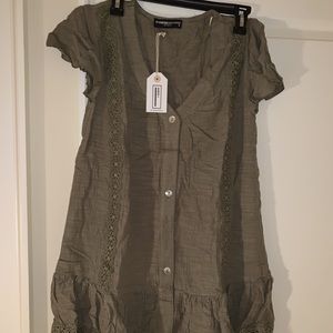 Showpo/InTheBeginning “Lulu Dress in Olive”, Size 8 (M)